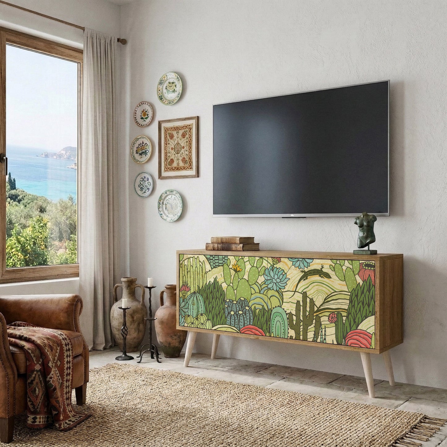 SUCCULENTS KALEIDOSCOPE Mobile TV Compatto a 2 Ante