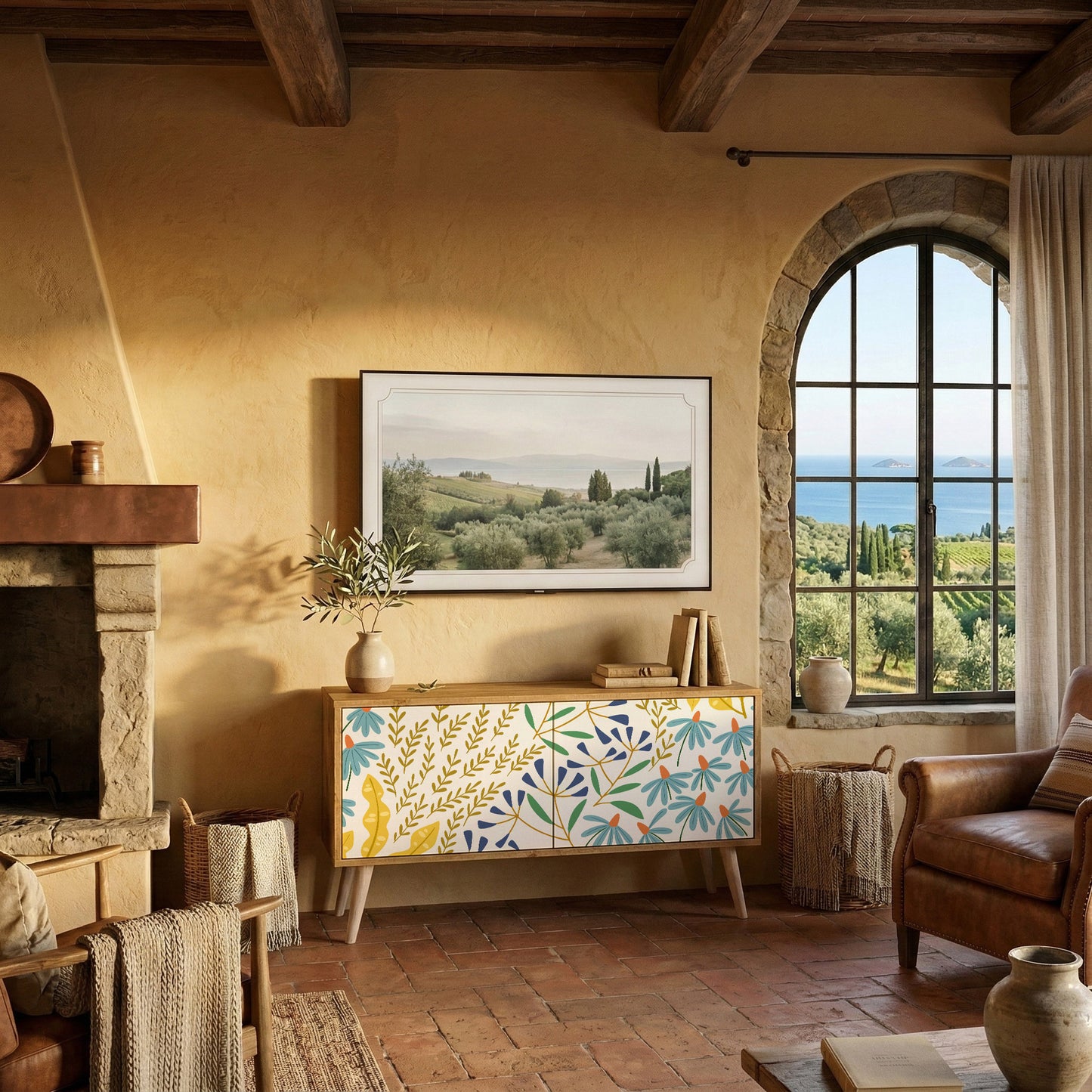 HELLO SPRING Mobile TV Compatto a 2 Ante