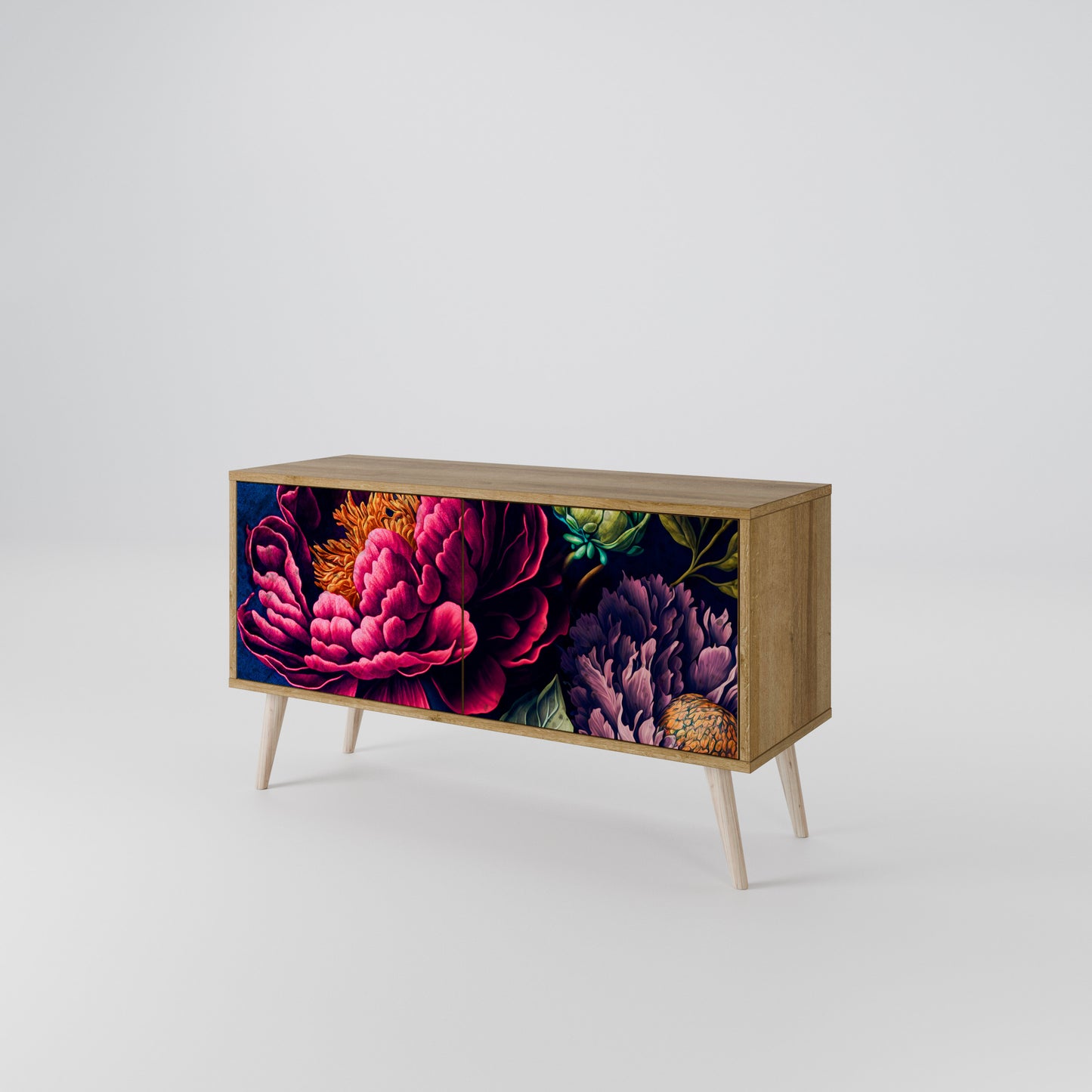 BLOOMING ELEGANCE Mobile TV Compatto a 2 Ante