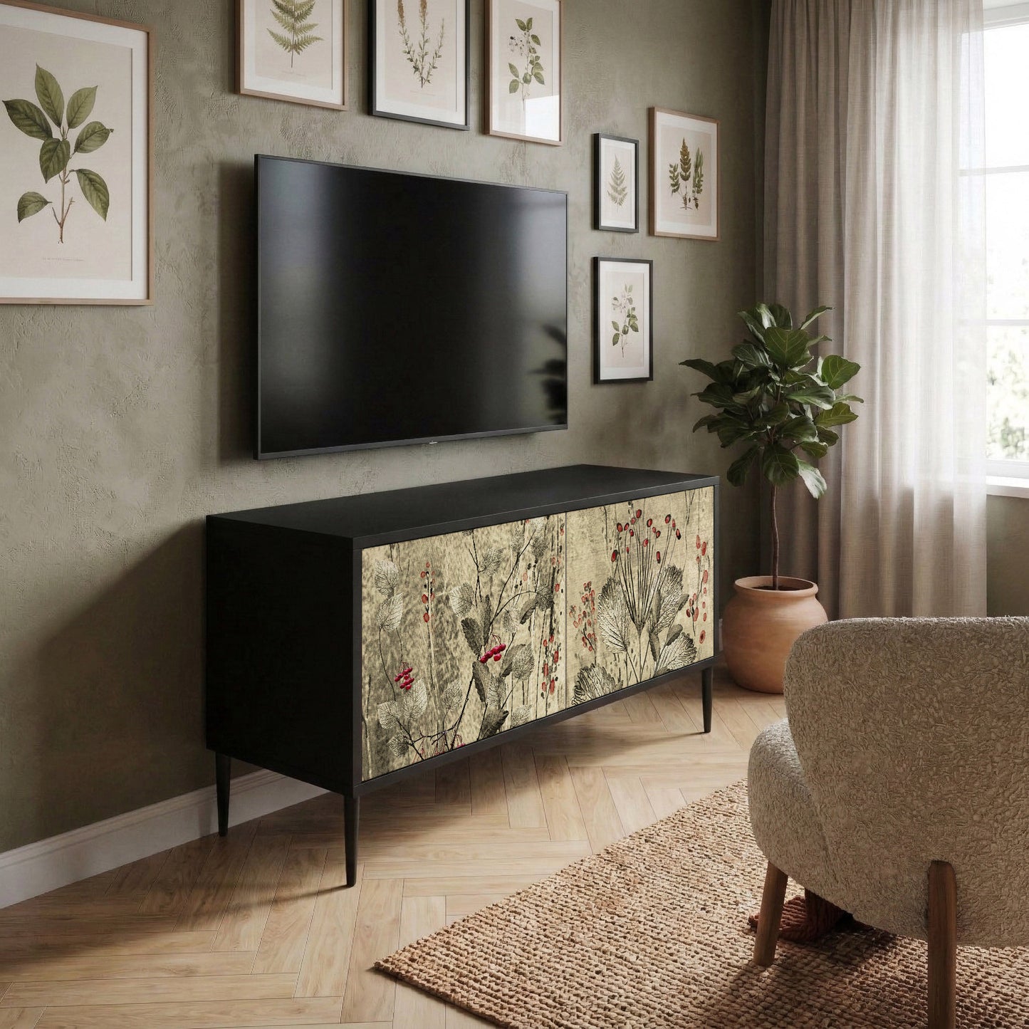 HERBAL GRACE Mobile TV Compatto a 2 Ante