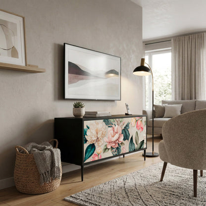 FLORAL GRACE Mobile TV Compatto a 2 Ante