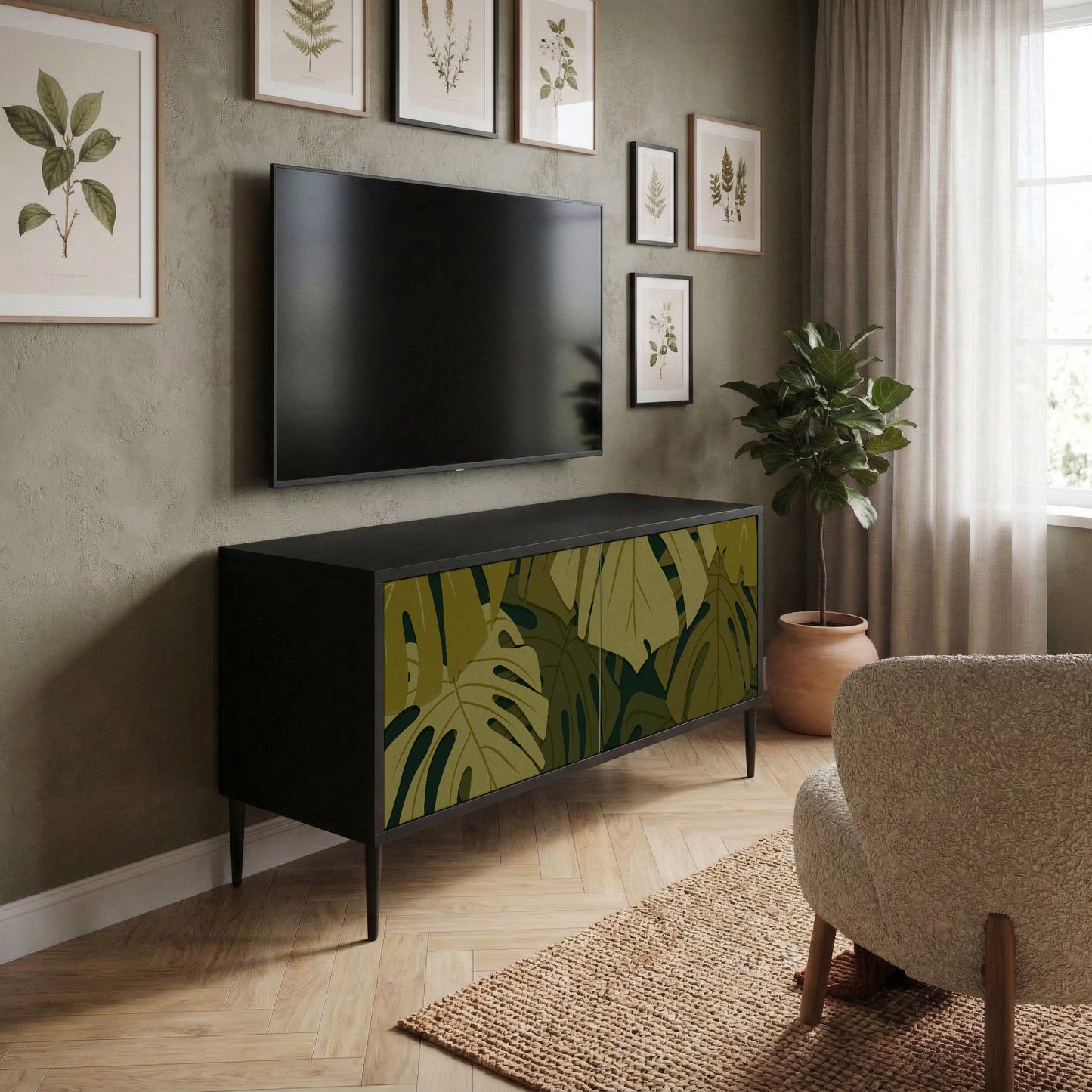 TROPICAL BEAUTY Mobile TV Compatto a 2 Ante