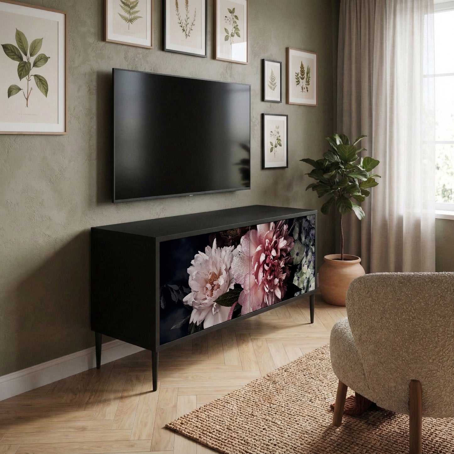 PURE BLOSSOM Mobile TV Compatto a 2 Ante