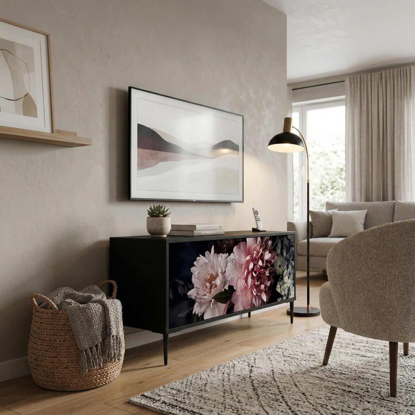 PURE BLOSSOM Mobile TV Compatto a 2 Ante