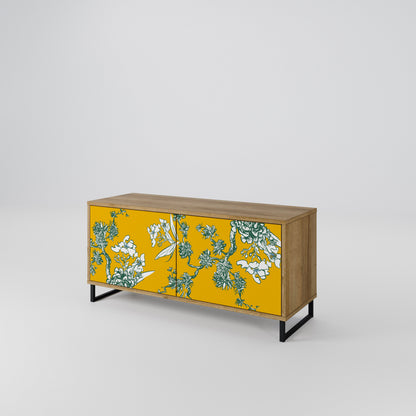 YELLOW CHINOISERIE Mobile TV Compatto a 2 Ante
