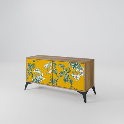YELLOW CHINOISERIE Mobile TV Compatto a 2 Ante