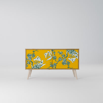 YELLOW CHINOISERIE Mobile TV Compatto a 2 Ante