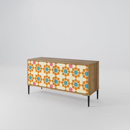 FLORAL DECOR Mobile TV Compatto a 2 Ante