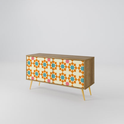 FLORAL DECOR Mobile TV Compatto a 2 Ante