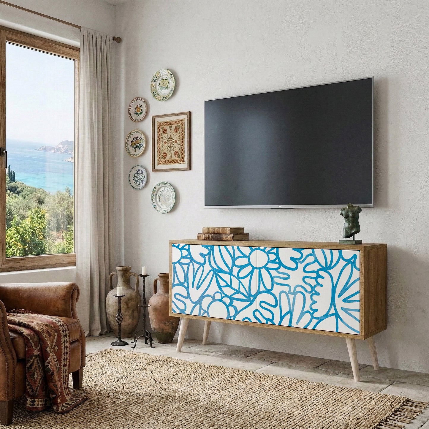 BLOOMY MORNING Mobile TV Compatto a 2 Ante