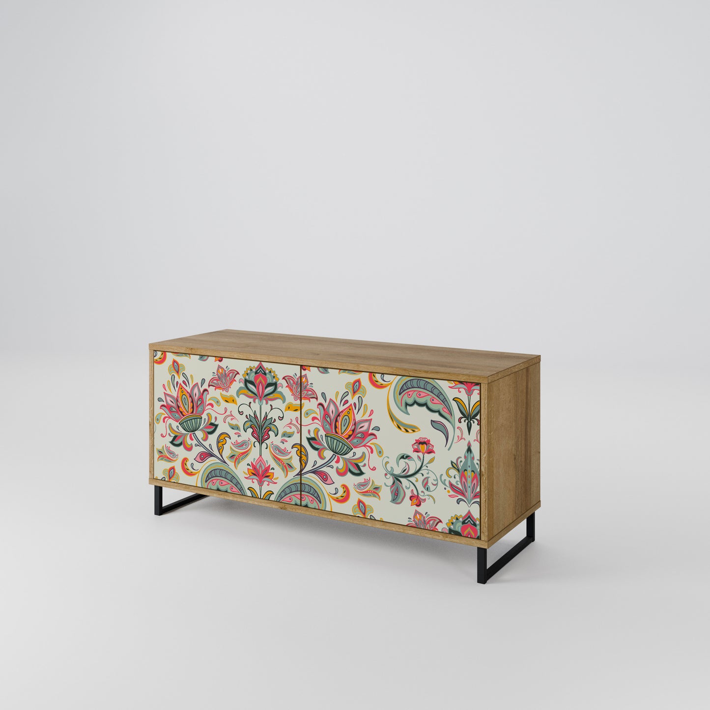 ORGANIC FOLKLORE Compact 2-Door TV Cabinet