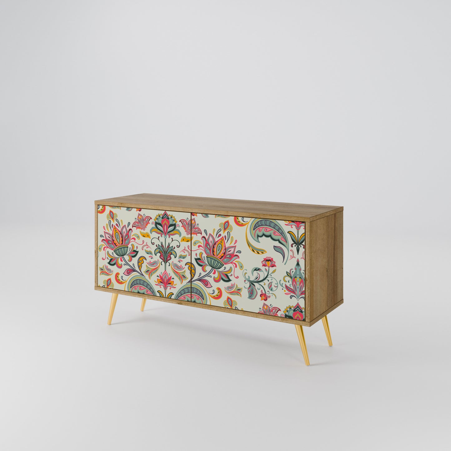 ORGANIC FOLKLORE Compact 2-Door TV Cabinet