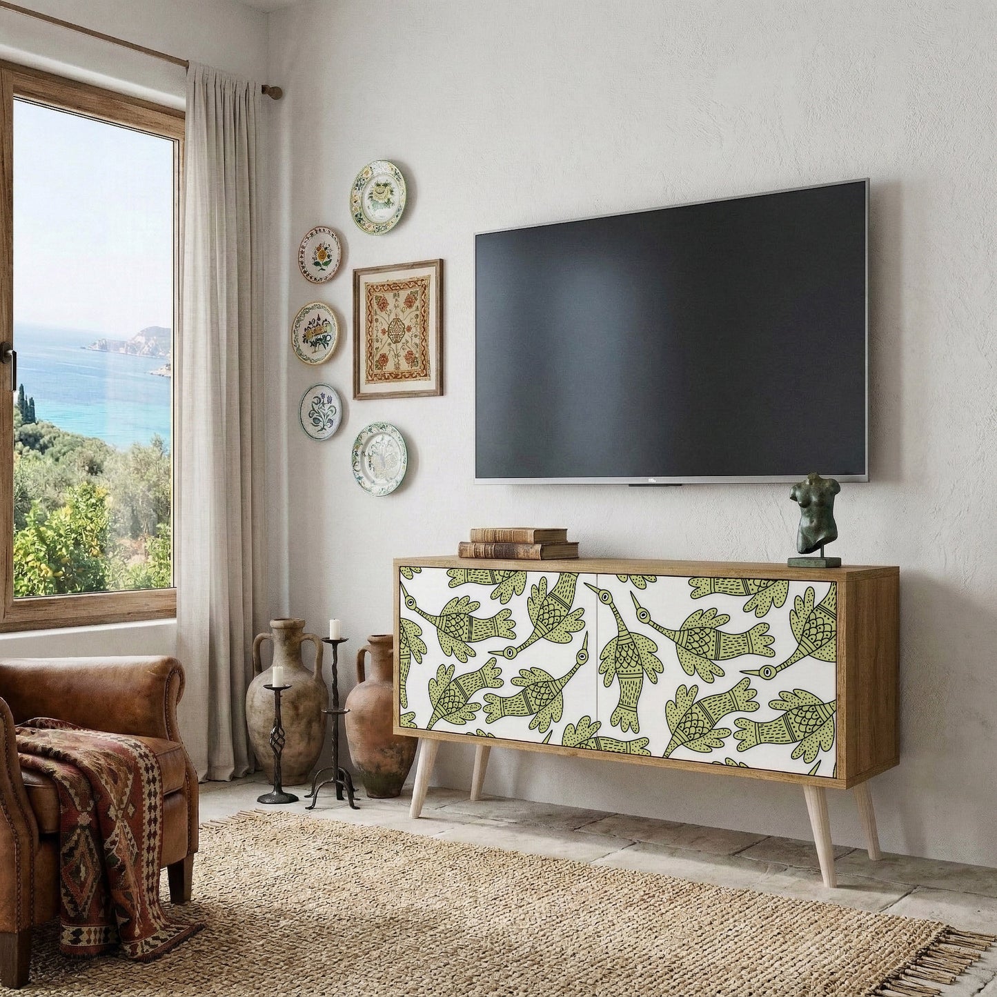 SEEDLING SONGBIRD Mobile TV Compatto a 2 Ante