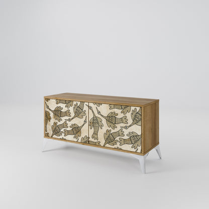 ALMONDINE SONGBIRD Mobile TV Compatto a 2 Ante