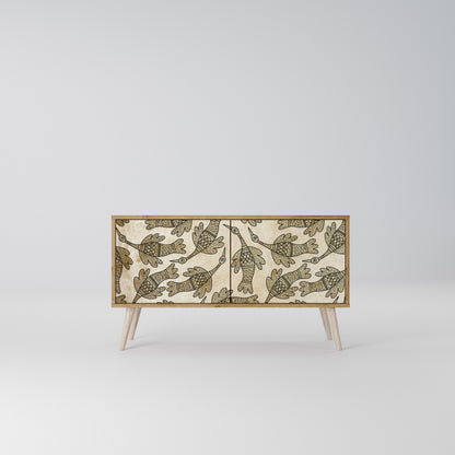 ALMONDINE SONGBIRD Mobile TV Compatto a 2 Ante