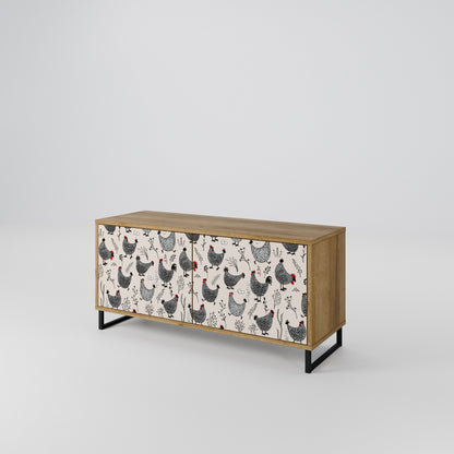 HAPPY HENS Mobile TV Compatto a 2 Ante