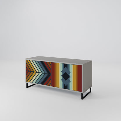 INDIGENOUS ZIGZAG Mobile TV Compatto a 2 Ante