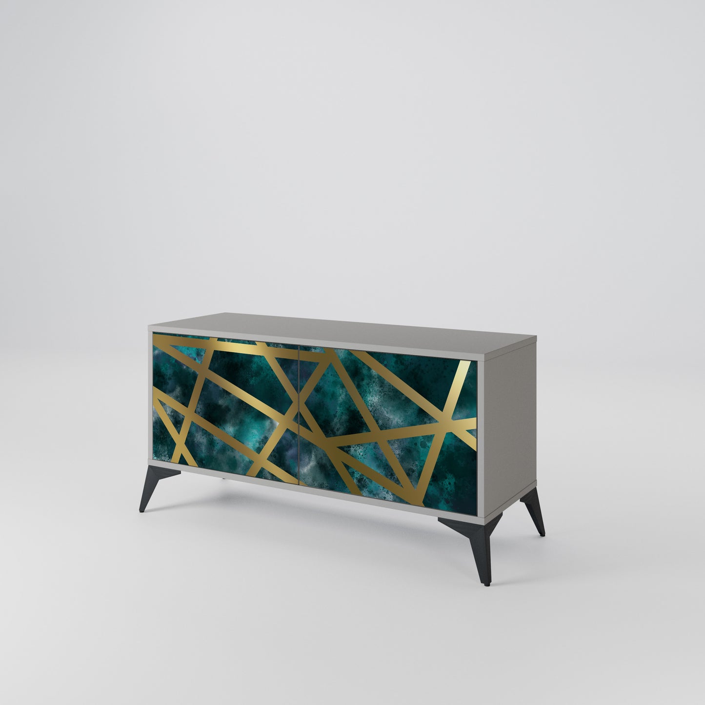 THE LABYRINTH OF GOLD Compact 2-Door TV Cabinet