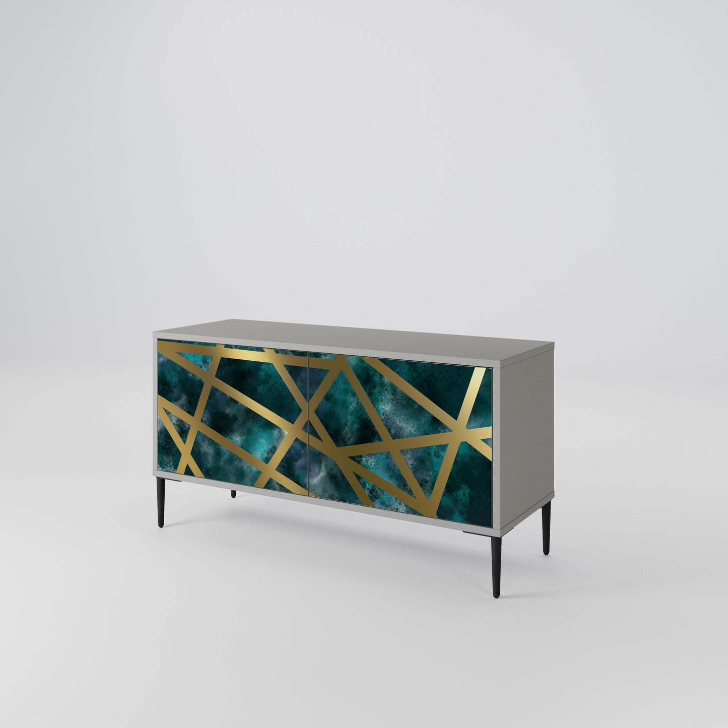 THE LABYRINTH OF GOLD Compact 2-Door TV Cabinet