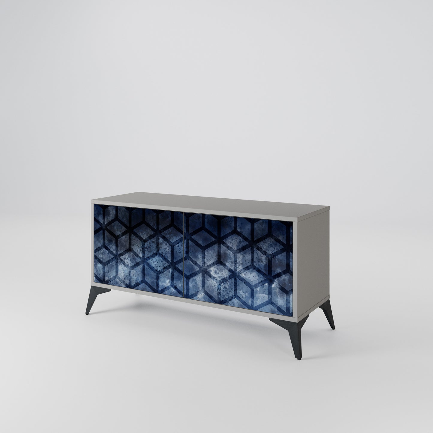 CUBIC MIST Compact 2-Door TV Cabinet