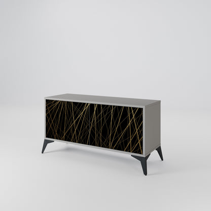 BRIGHT MESH Compact 2-Door TV Cabinet
