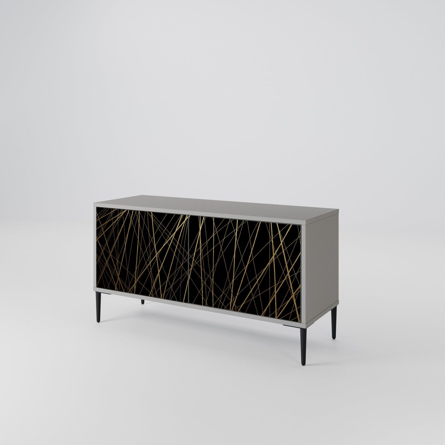 BRIGHT MESH Compact 2-Door TV Cabinet