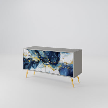 INKY MARBLE Mobile TV Compatto a 2 Ante