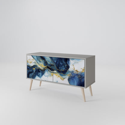 INKY MARBLE Mobile TV Compatto a 2 Ante