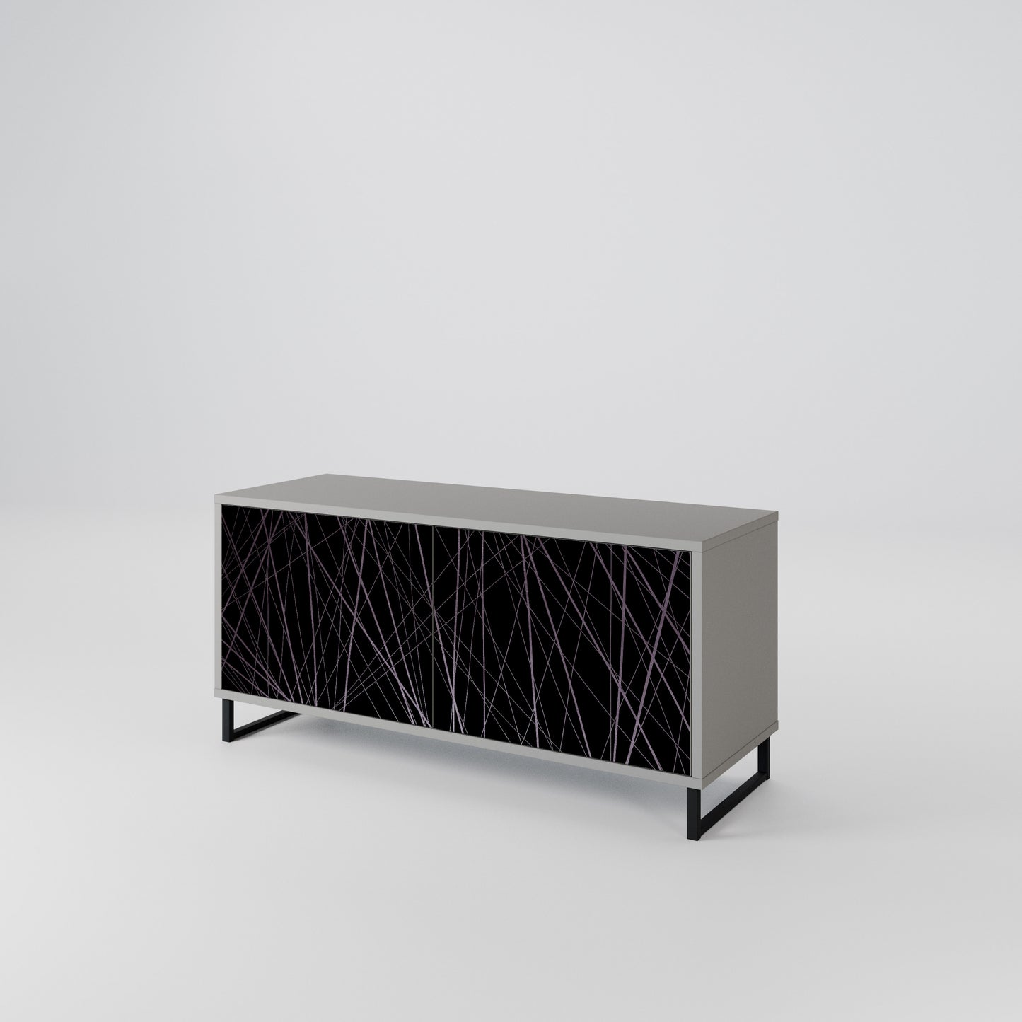 SHIMMER SPIDERGRAM Compact 2-Door TV Cabinet