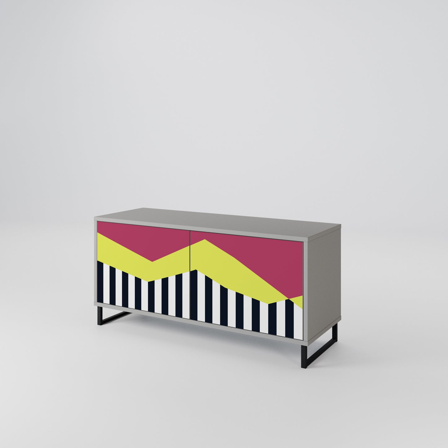 PIANO FANTASY Compact 2-Door TV Cabinet