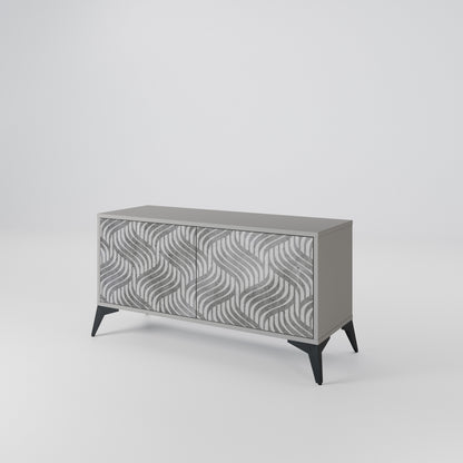CONCRETE MOVEMENT Compact 2-Door TV Cabinet