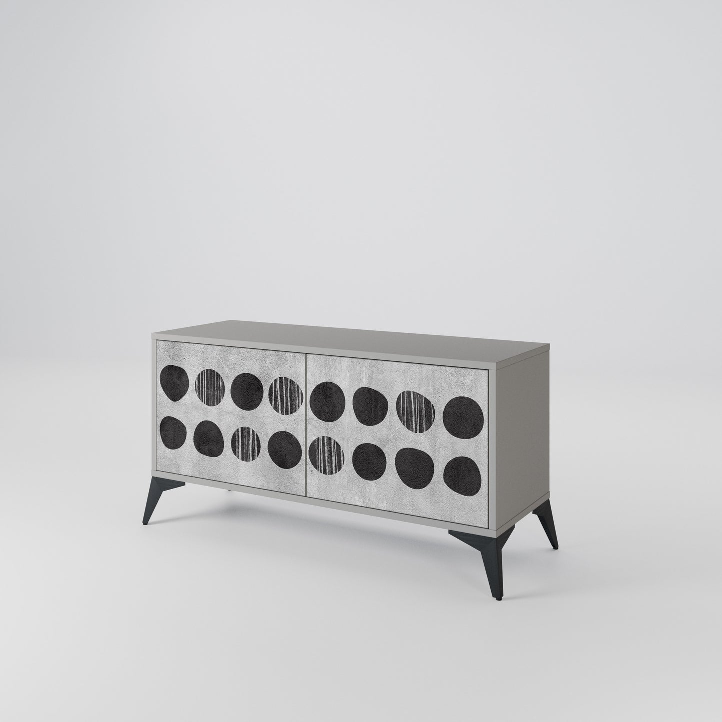 GHOSTLY GRADIENTS Compact 2-Door TV Cabinet