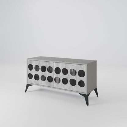 GHOSTLY GRADIENTS Compact 2-Door TV Cabinet