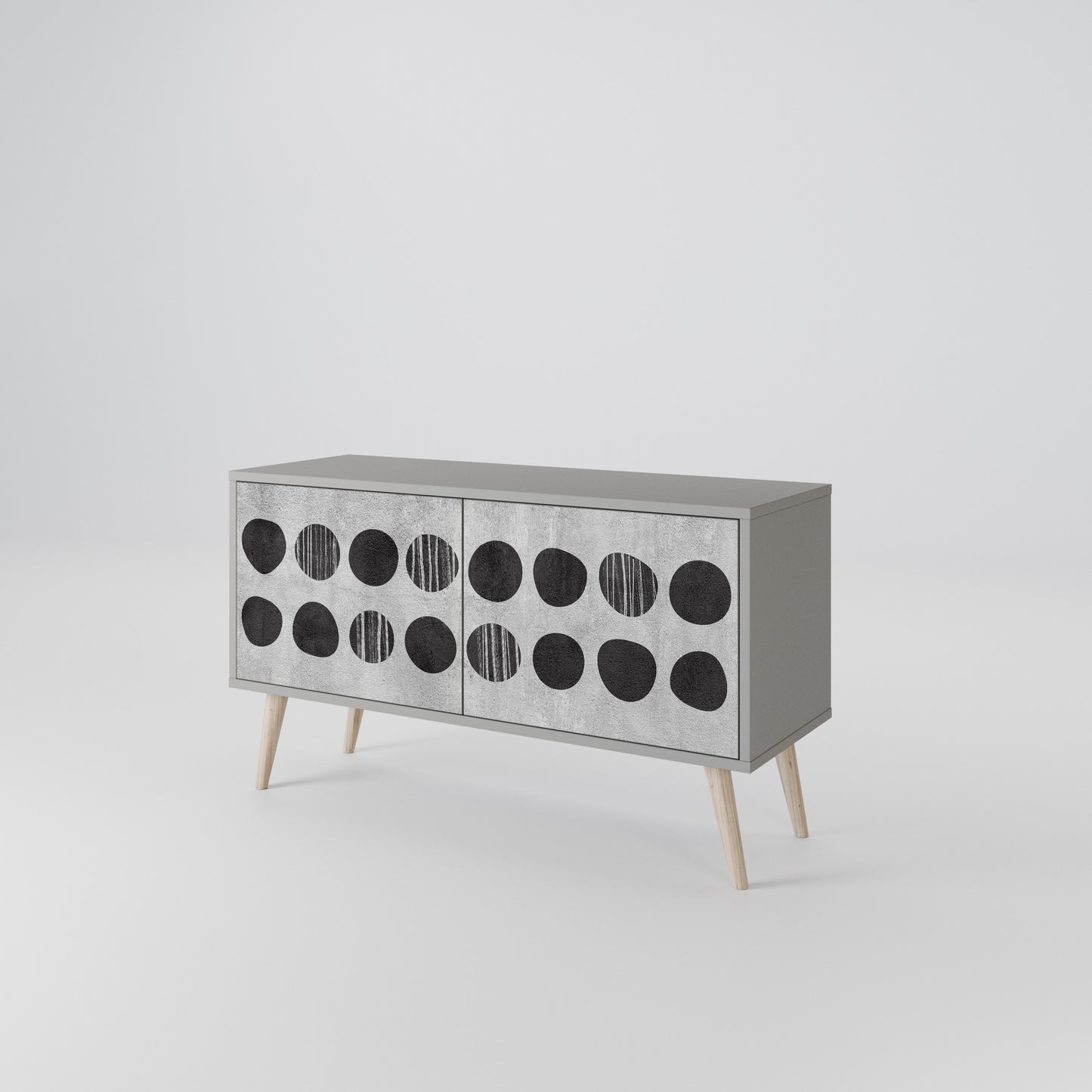 GHOSTLY GRADIENTS Compact 2-Door TV Cabinet