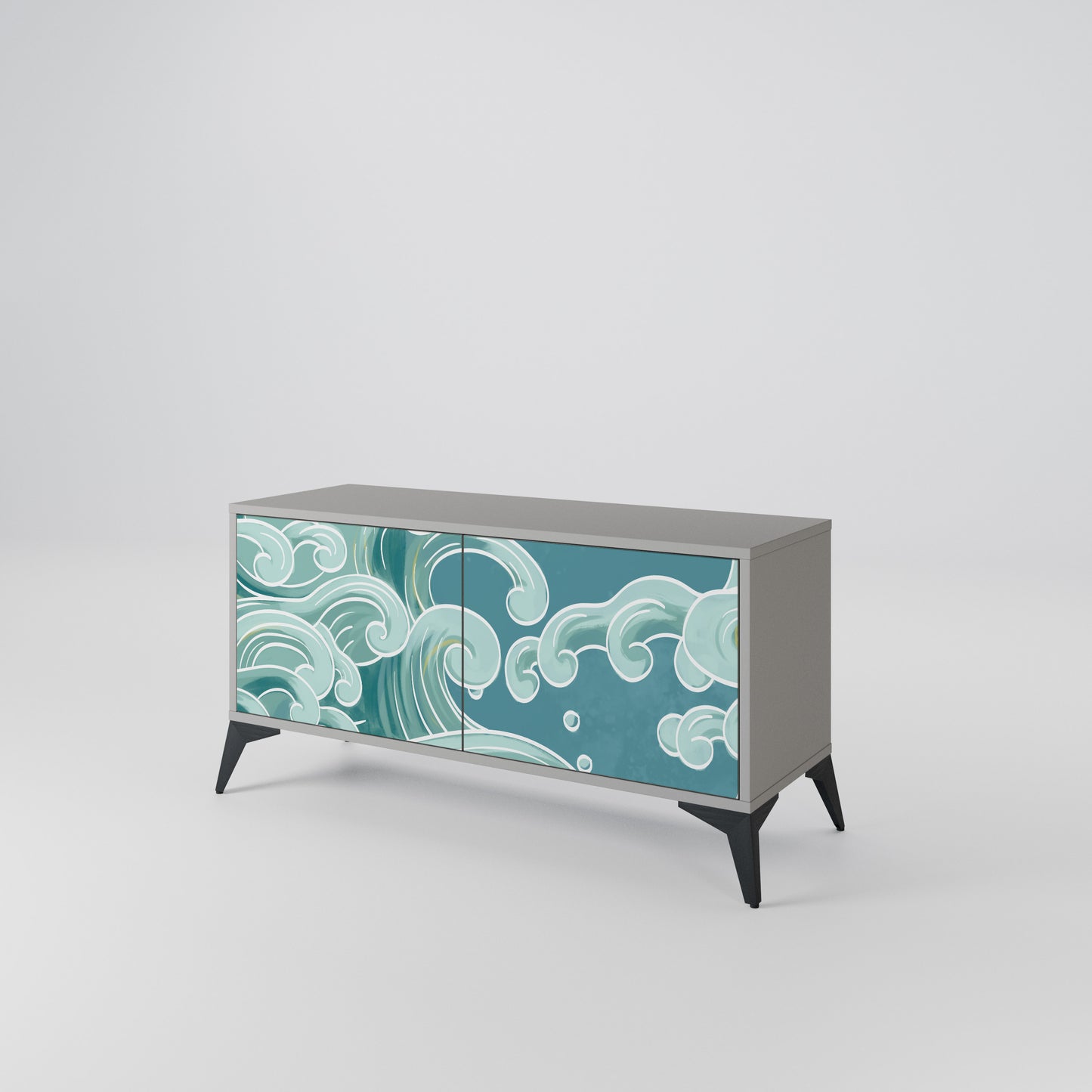 ASIAN SWAY Compact 2-Door TV Cabinet