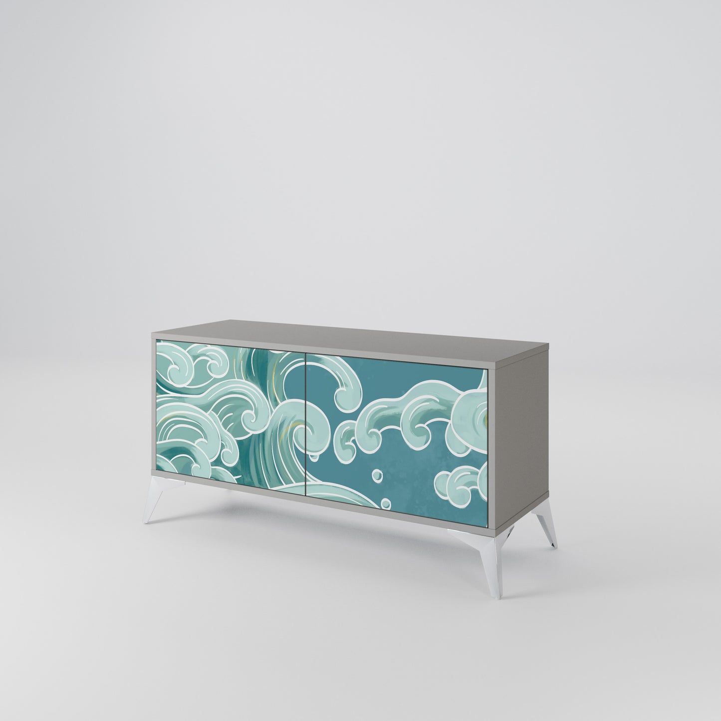 ASIAN SWAY Compact 2-Door TV Cabinet