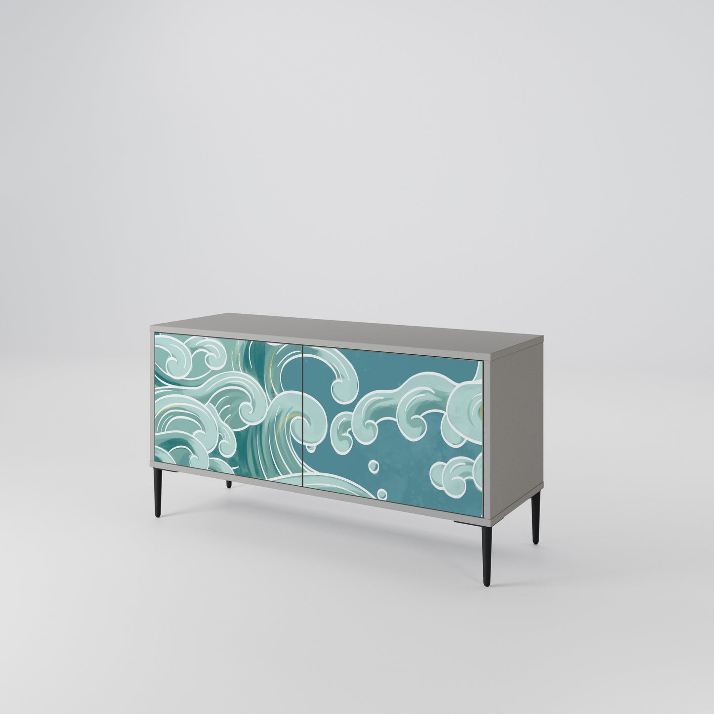 ASIAN SWAY Compact 2-Door TV Cabinet