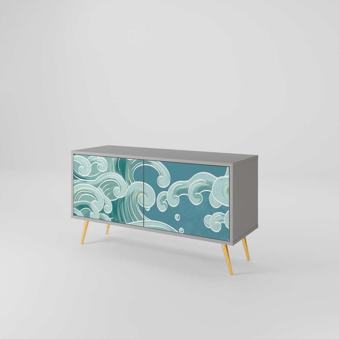 ASIAN SWAY Compact 2-Door TV Cabinet