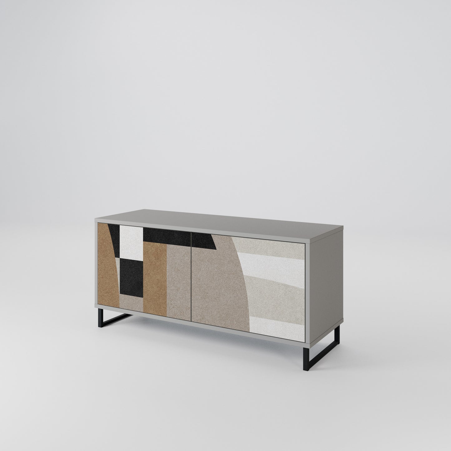 DELICATE MEMENTO Compact 2-Door TV Cabinet