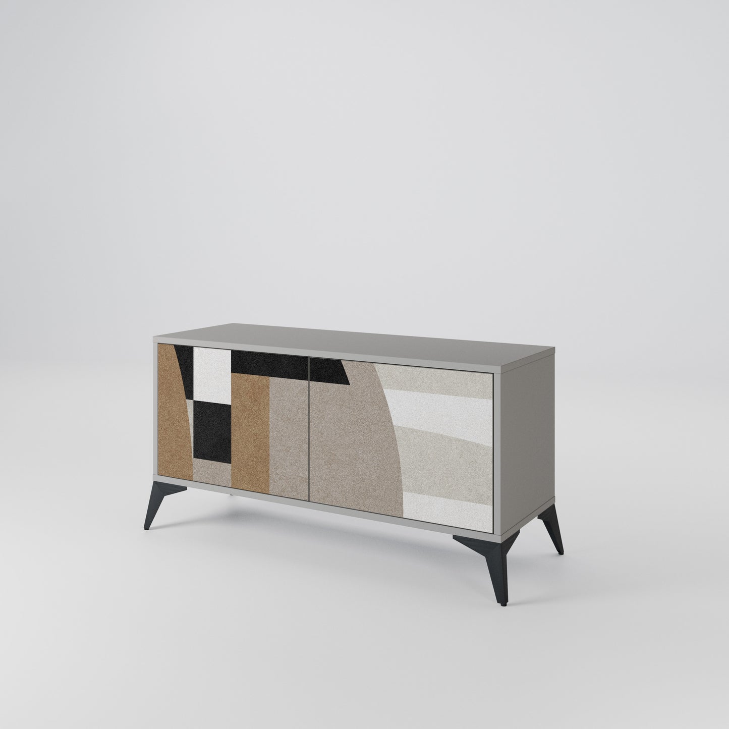 DELICATE MEMENTO Compact 2-Door TV Cabinet