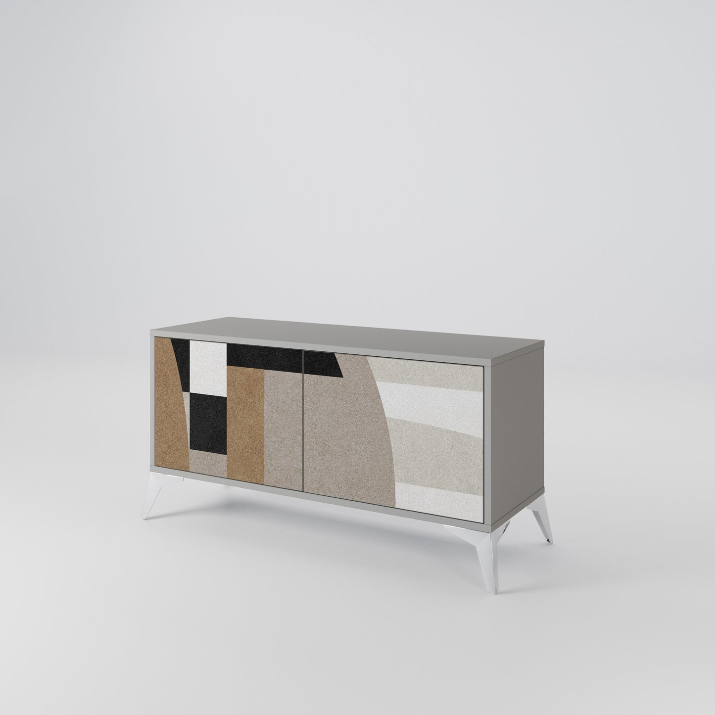 DELICATE MEMENTO Compact 2-Door TV Cabinet