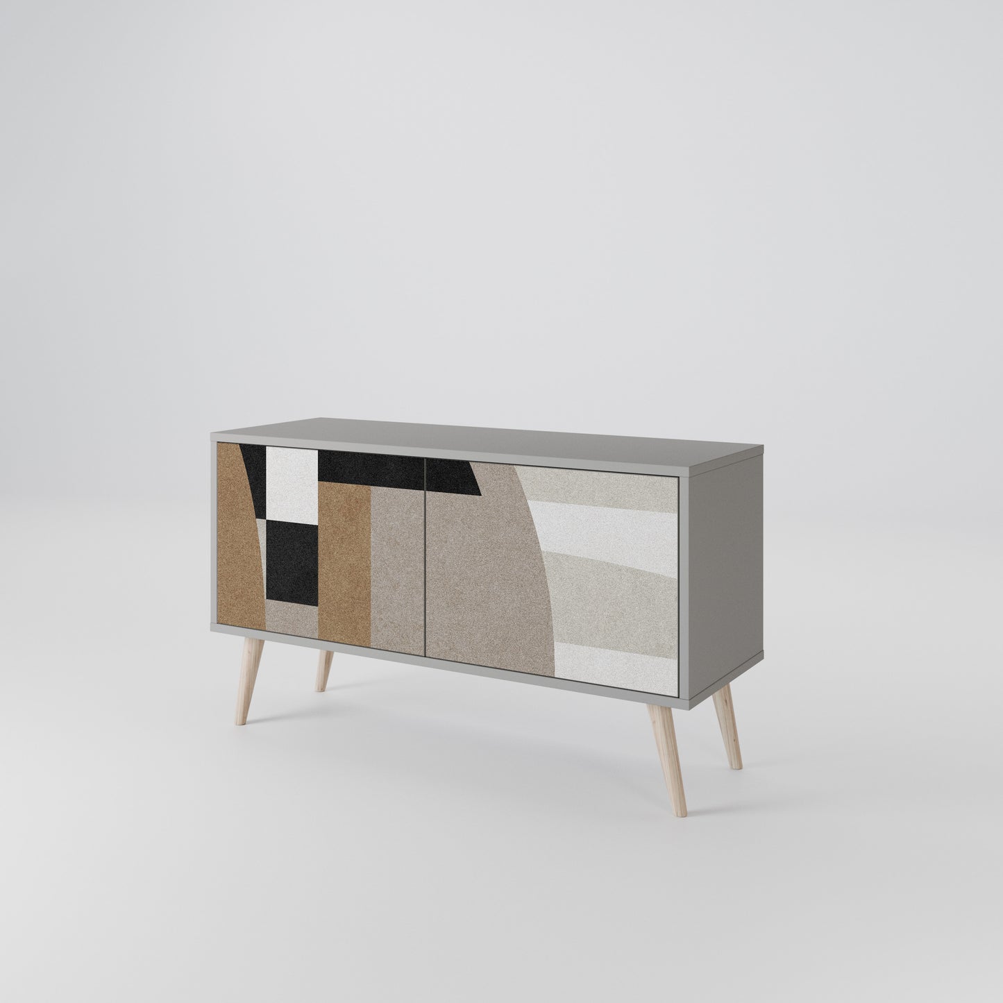 DELICATE MEMENTO Compact 2-Door TV Cabinet
