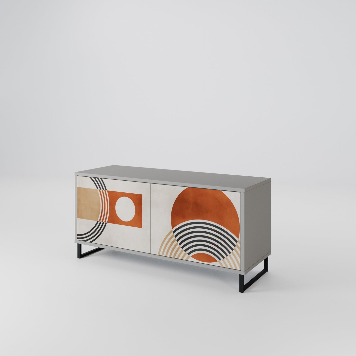 SPACE AROUND Compact 2-Door TV Cabinet