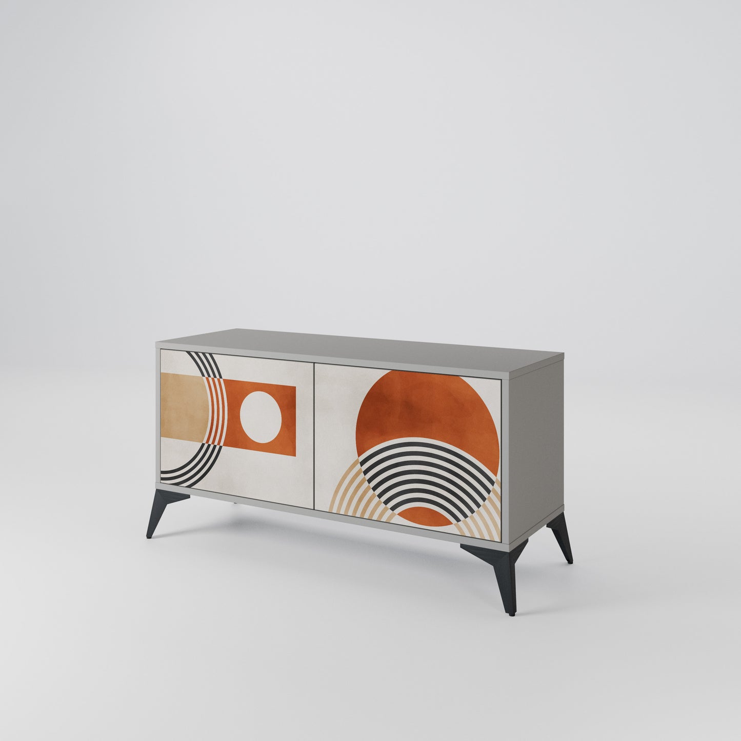 SPACE AROUND Compact 2-Door TV Cabinet