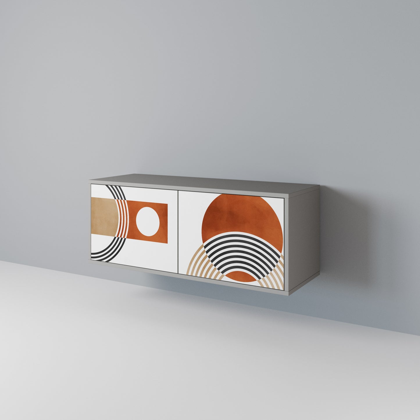 CIRCLE RHYTM Compact 2-Door TV Cabinet