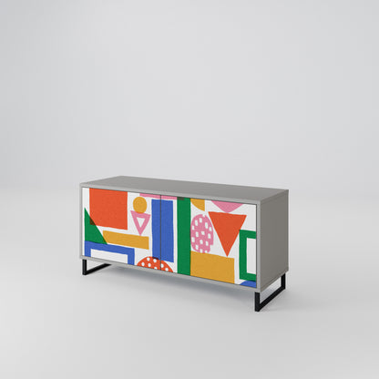 GEOMETRIC GLIMMER Mobile TV Compatto a 2 Ante