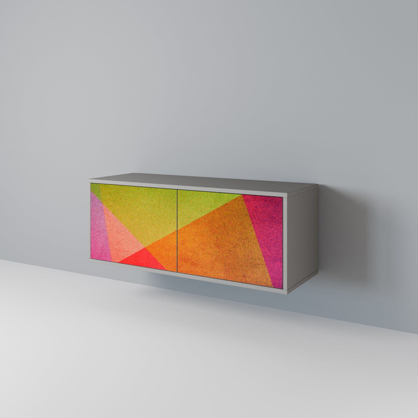 VIVID GEOMETRY Compact 2-Door TV Cabinet