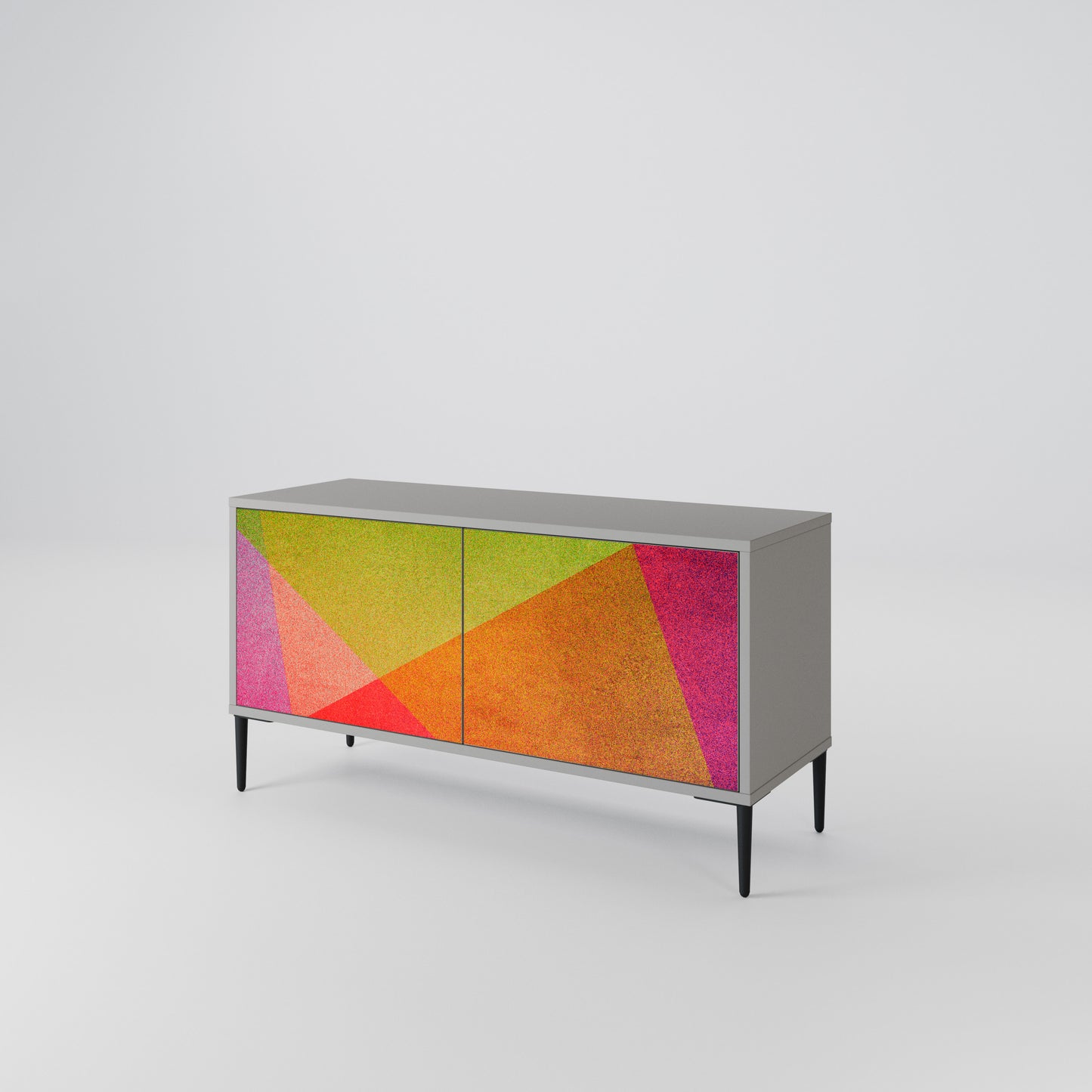 VIVID GEOMETRY Compact 2-Door TV Cabinet