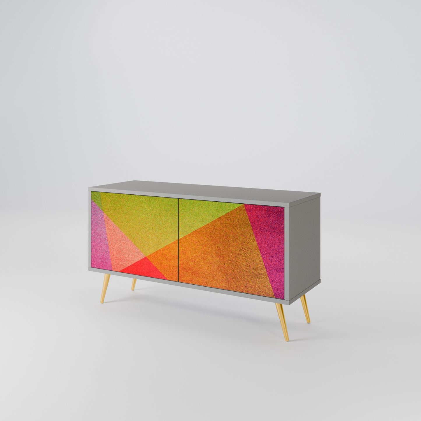 VIVID GEOMETRY Compact 2-Door TV Cabinet