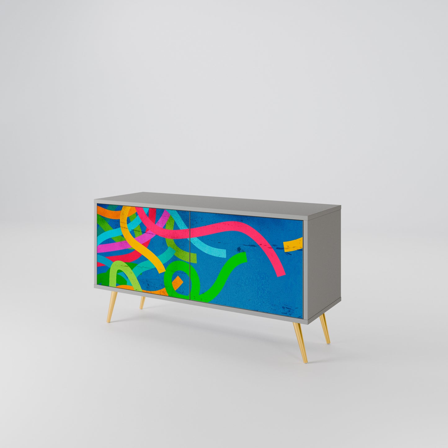 STREAMER TANGLE Compact 2-Door TV Cabinet